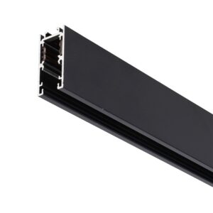 Calha suspensa de 10 mm 1 m acabamento preto
