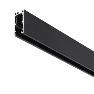 Calha suspensa de 10 mm 2 m acabamento preto