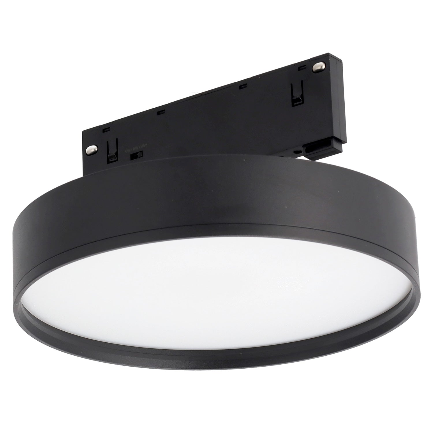 Fotografia da Luminária LED de calha magnética 10 mm 18 W 80 lm/W 120º 48 V DC CCT (cor da luz ajustável) acabamento preto