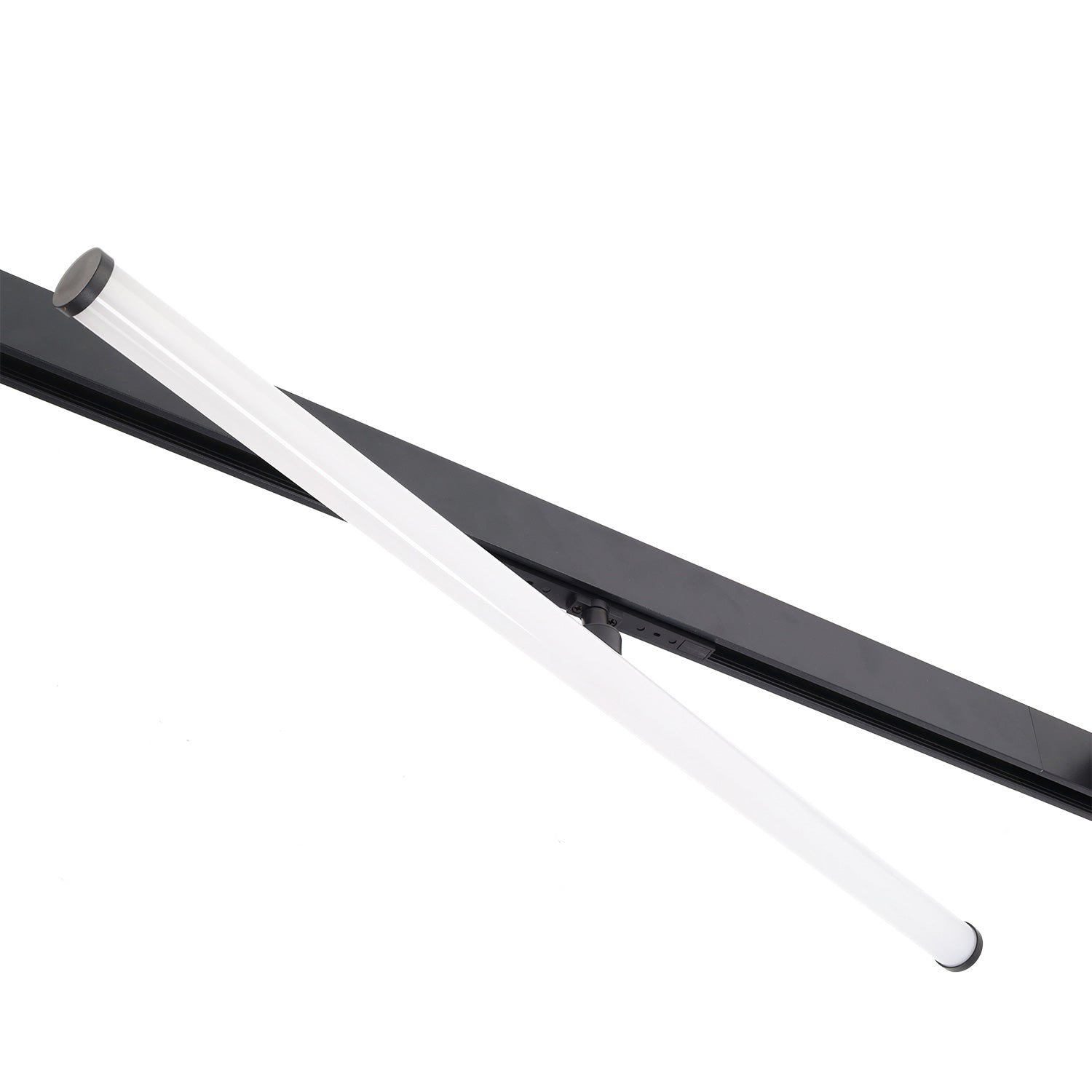 Luminária LED de calha magnética 10 mm 20 W 90 lm/W 180º 48 V DC CCT (cor da luz ajustável) acabamento preto - Image 2