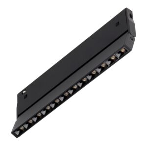 Luminária LED de calha magnética luminária LED de calha magnética de 10 mm, 9 W, 70 lm/W, 38º, 48 V DC, CCT (cor da luz ajustável