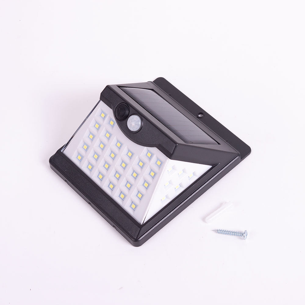 Candeeiro de parede LED 6000 K sensor solar IP65 - Image 4