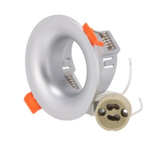 Redonda luminária de encastrar circular GU10 "Virel", branco