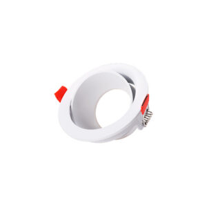 Downlight circular GU10 sem porta-lâmpada/lâmpada - branco