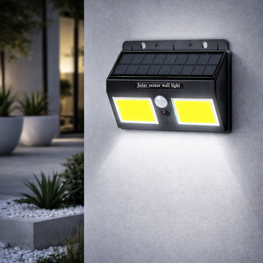 Fotografia do Sensor de bateria solar LED para parede IP65: 3,7 V 1.200 mA