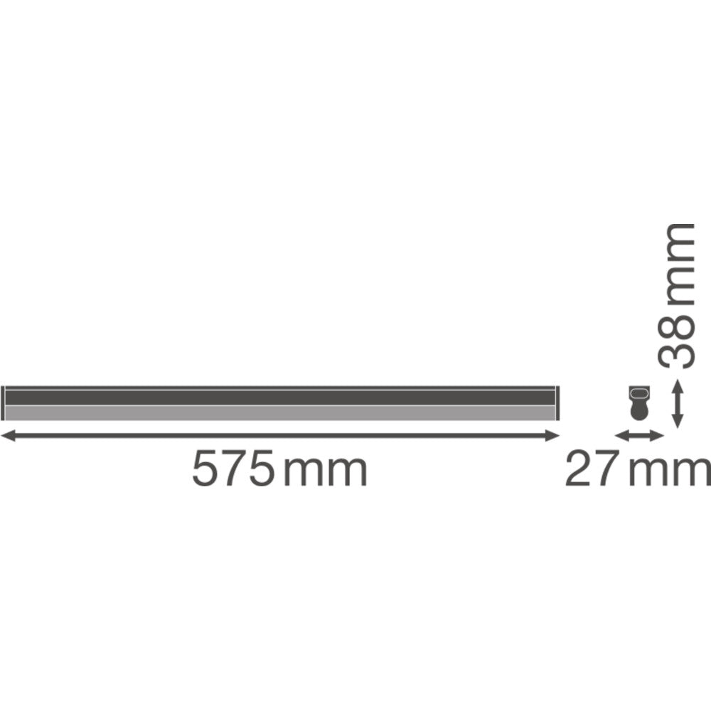 Luminária LED linear LEDVANCE "Compacta" 10 W 1000 lm 3000 K 140º IP20 - Image 3