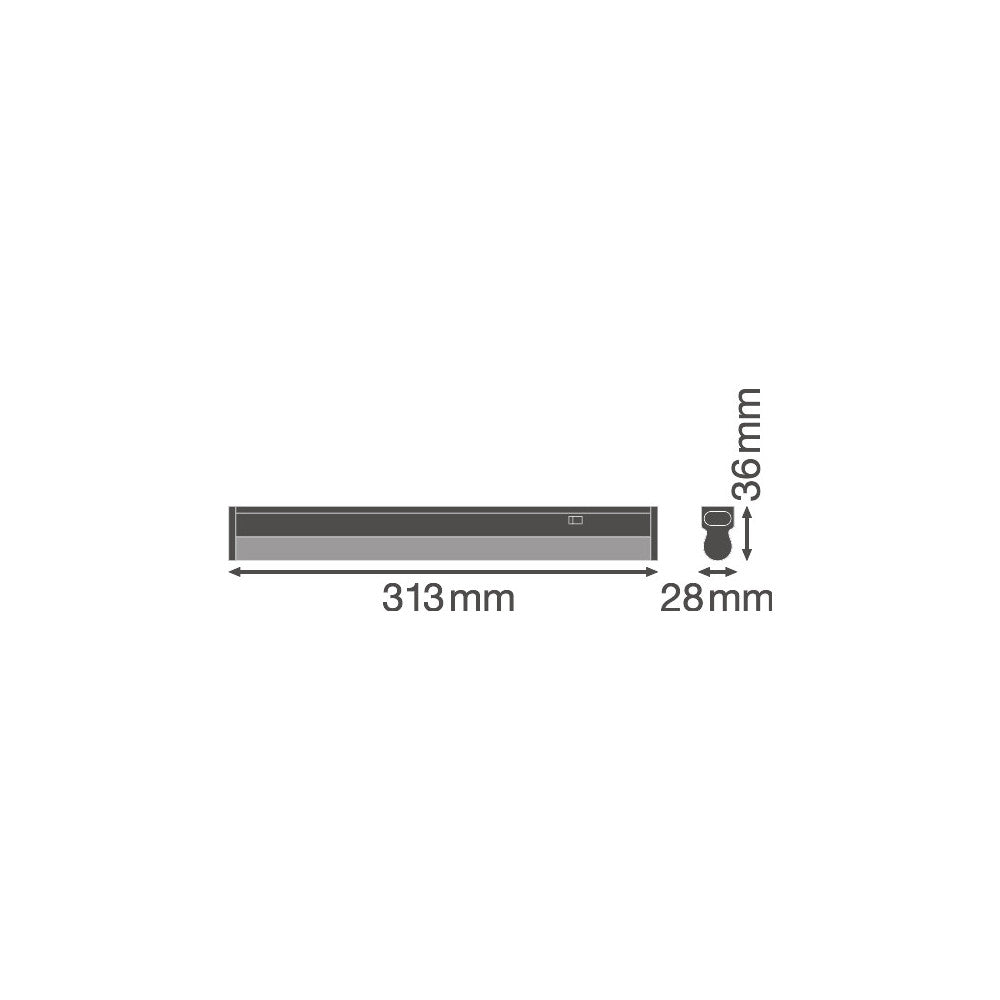 Luminária linear LED LEDVANCE "Compacta" 4 W 450 lm 4000 K 140º IP20 - Image 3