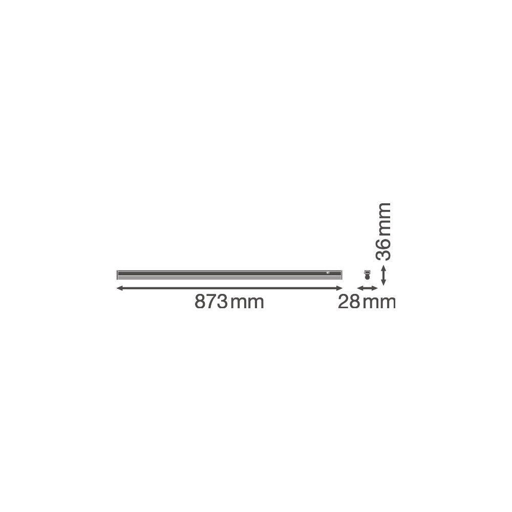 Luminária LED linear LEDVANCE "Compacta" 12 W 1200 lm 3000 K 140º IP20 - Image 3