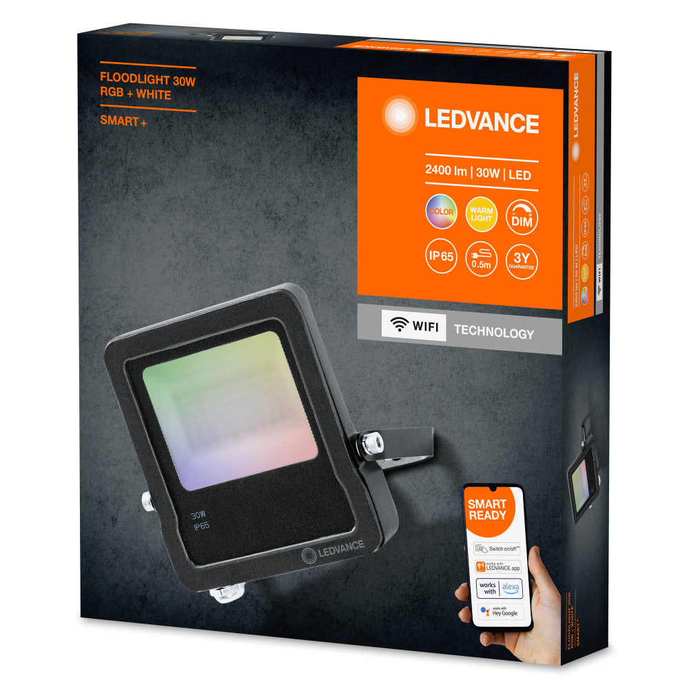 LEDVANCE foco projetor LED "Smart" 30 W 2400 lm 3000 K 100º IP65 regulável - Image 2