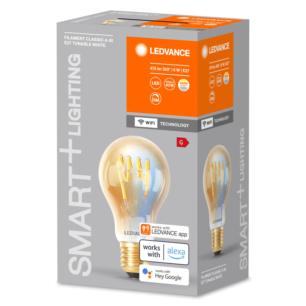 Lâmpada LED LEDVANCE "SMART" E27 6 W 470 lm 2200…5000 K 320º IP20 regulável - Image 2