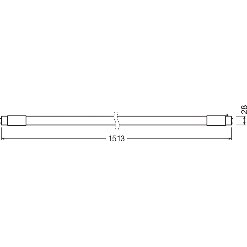 Tubo LED T8 LEDVANCE/OSRAM G13 24 W 3600 lm 6500 K 190º IP20 regulável - Image 2