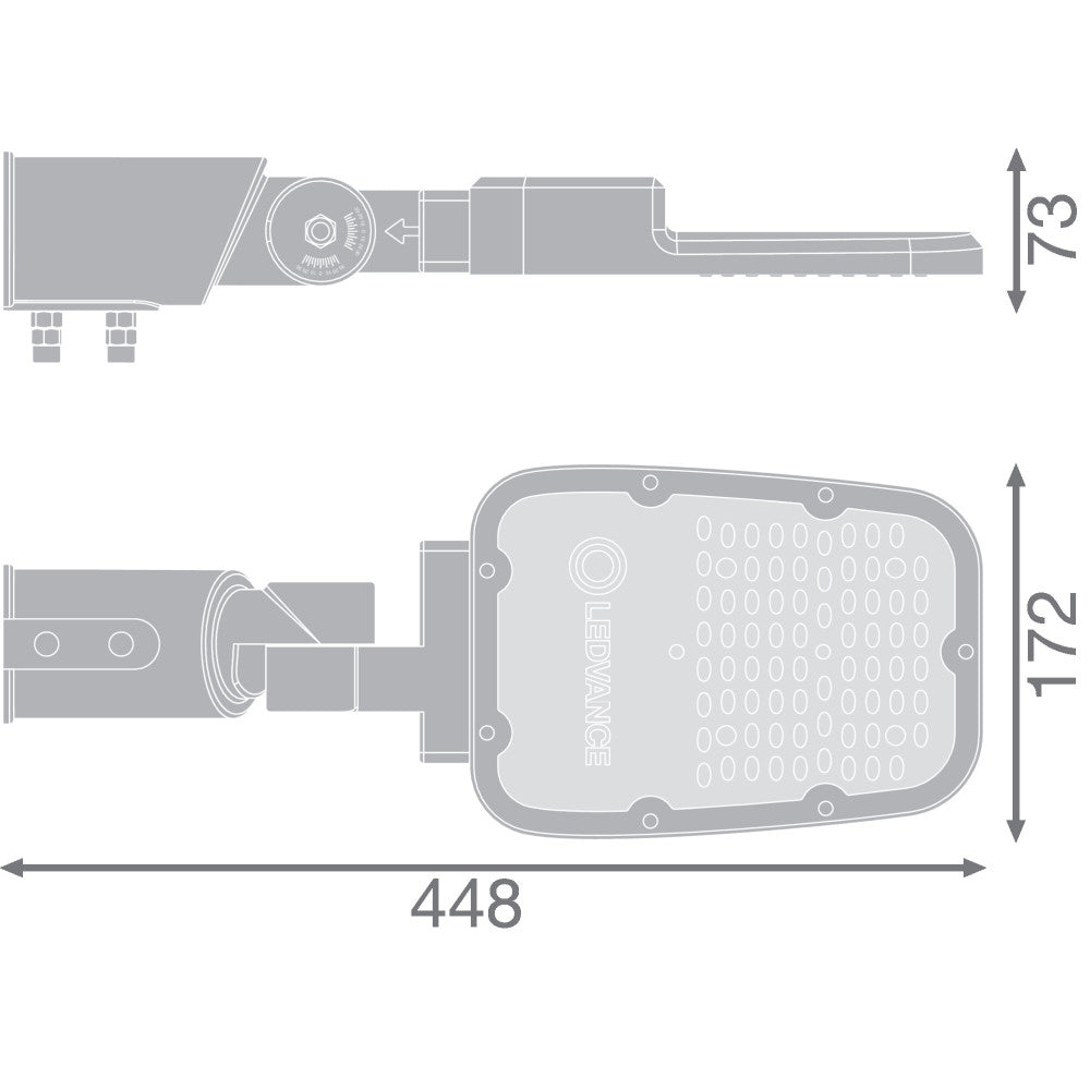 LEDVANCE area luminária LED 45 W 5850 lm 2700 K 58 x 160º IP66 - Image 2