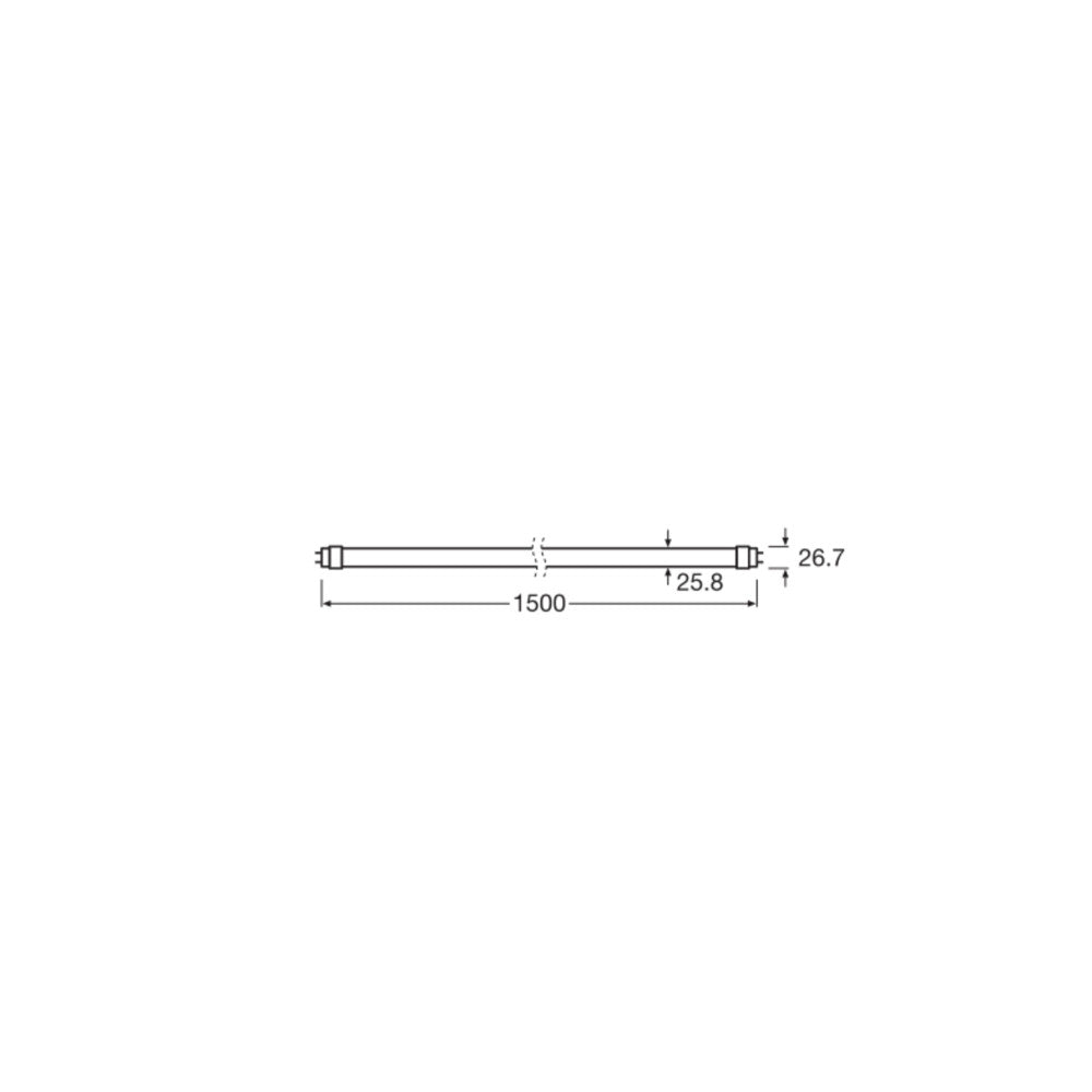Tubo LED T8 LEDVANCE G13 18,3 W 2200 lm 6500 K 190º IP20 - Image 2