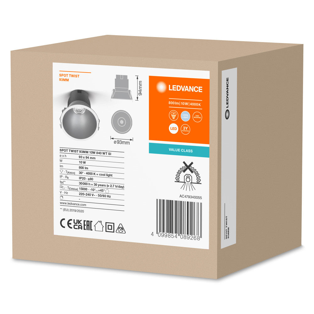 LEDVANCE foco LED 10 W 800 lm 4000 K 30º IP20/IP20 - Image 2