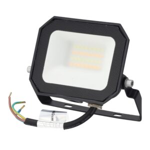 Projetor LED de 10 W, 100 lm/W, 3 CCT (temperatura de cor ajustável), IP65, IK05