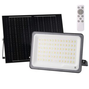 Projetor LED solar de 300 W 5 V/20 W painel 16 W 2700 lm 90º IP65 3 CCT (cor da luz ajustável)