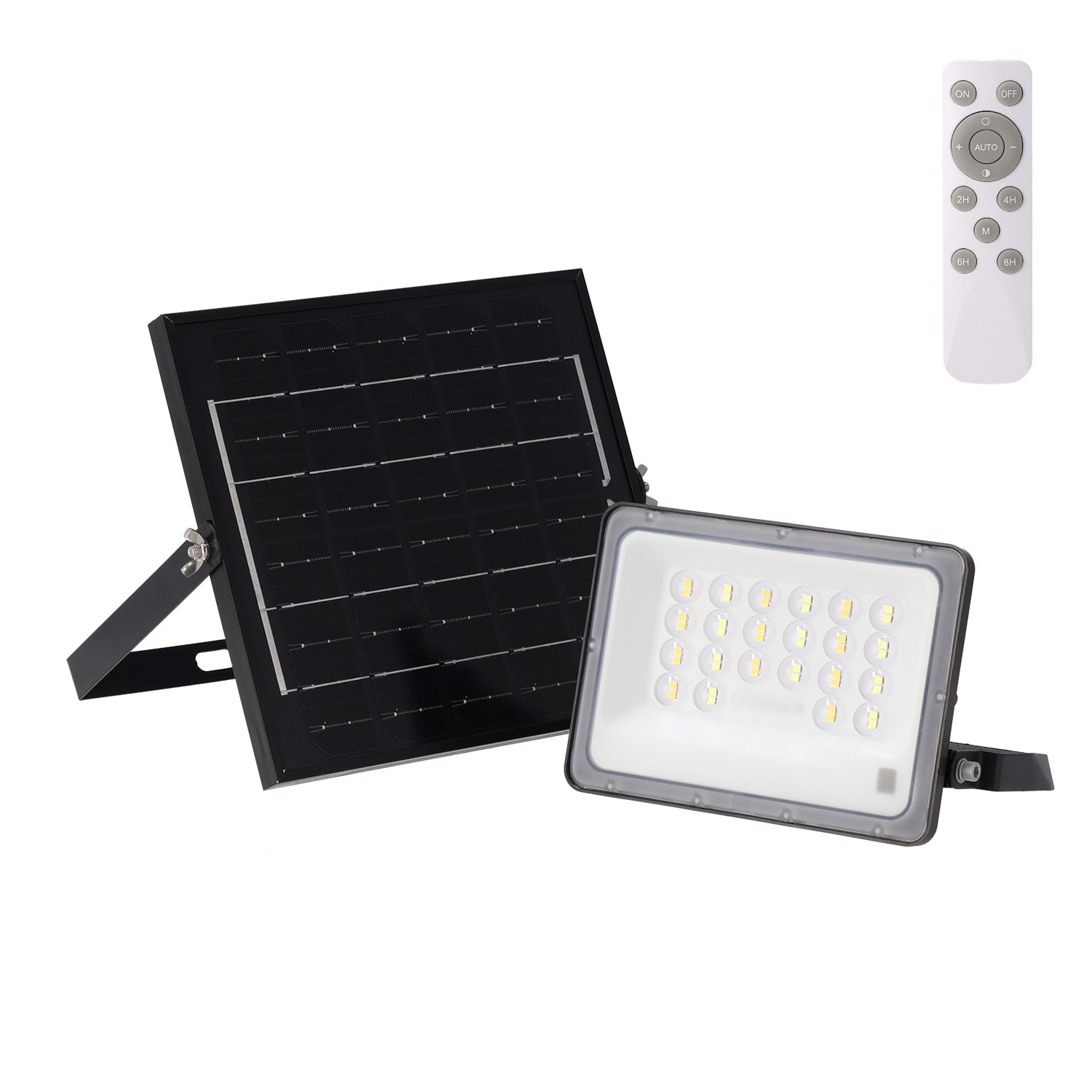 Fotografia do Projetor LED solar de 50 W 5 V/6 W painel 5,5 W 750 lm 90º IP65 3 CCT (cor da luz ajustável)