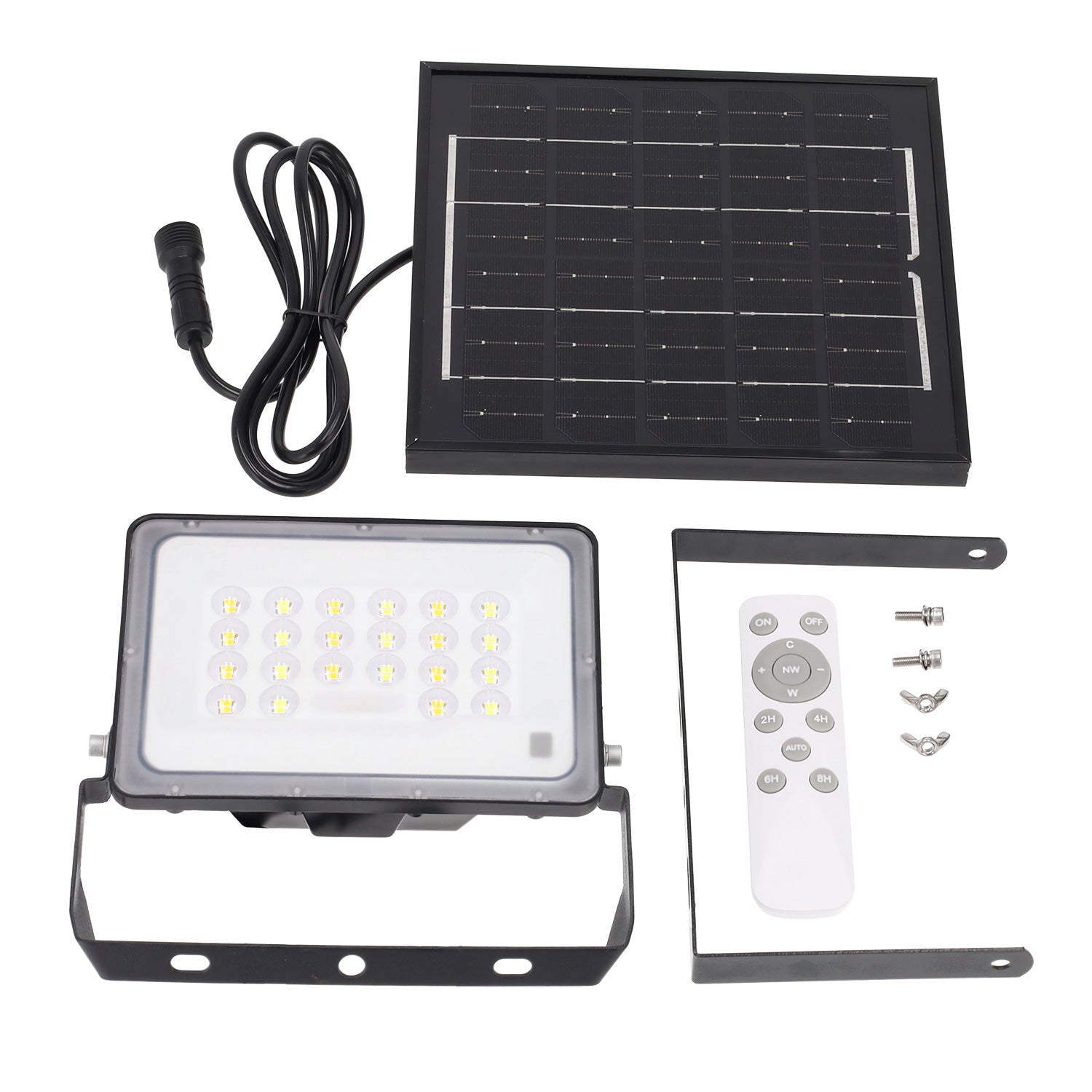 Projetor LED solar de 50 W 5 V/6 W painel 5,5 W 750 lm 90º IP65 3 CCT (cor da luz ajustável) - Image 5