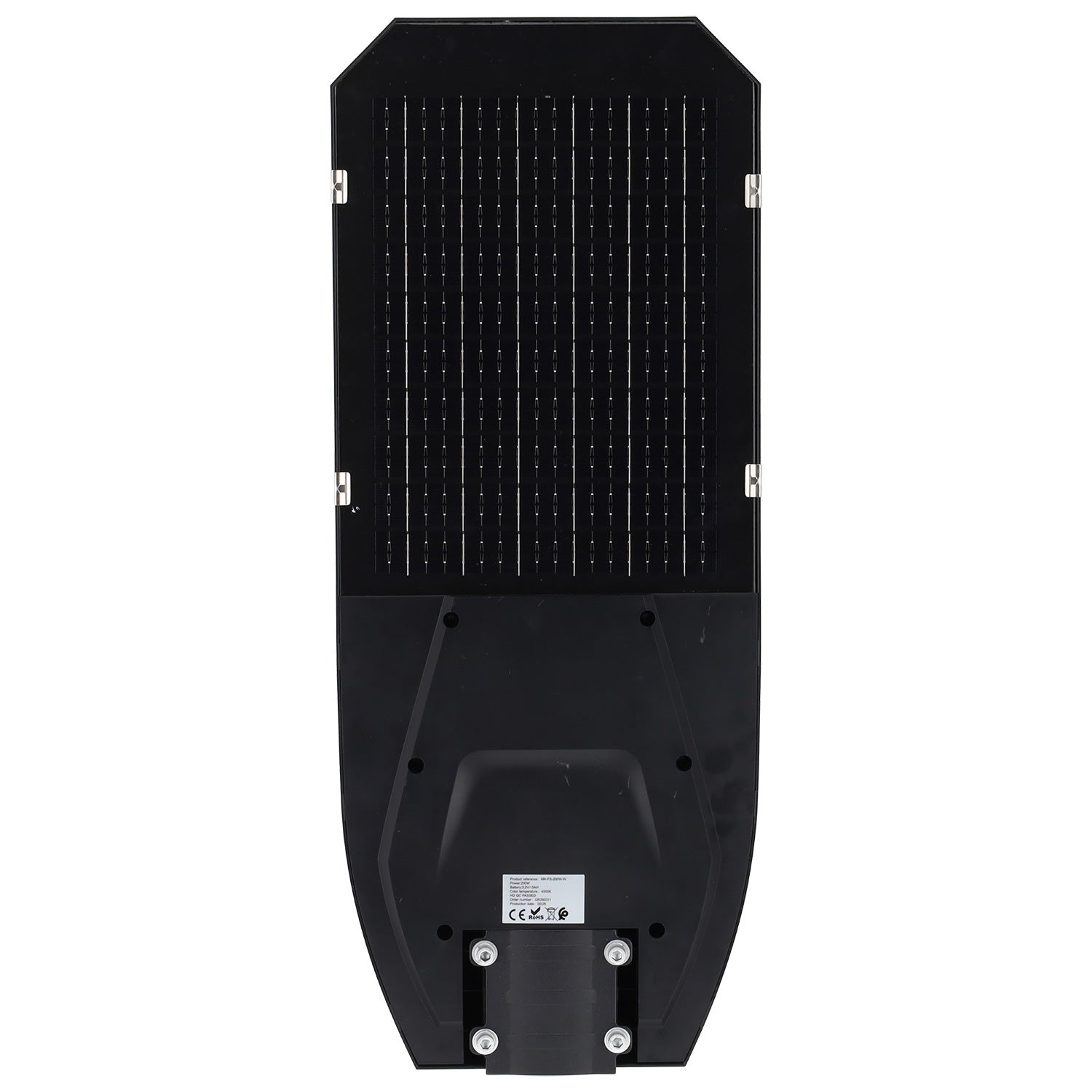 Luminária solar LED para rua 200 W painel 5 V/15 W 13 W 1700 lm 90º IP65 - Image 3