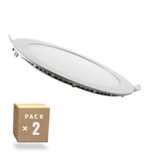 Fotografia do Conjunto de 2 painéis LED 20 W 2000 lm circular