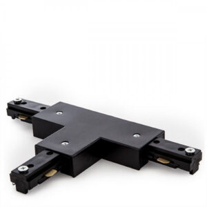 Calha de 2 fases do conector t preto
