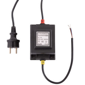 Transformador LED 60 W 230 V AC/12 V AC submersimvel IP68