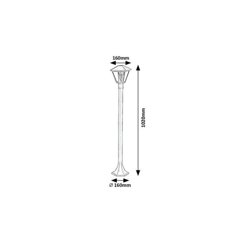 Farol exterior rabalux "Paravento" 1xe27 IP44 - Image 2