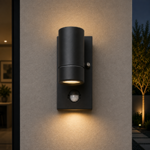Aplique de parede exterior rabalux "Medina" 1xgu10 sensor IP44