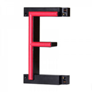 Fotografia da Letra LED neon f largura 84 mm altura 161 mm profundidade 38 mm