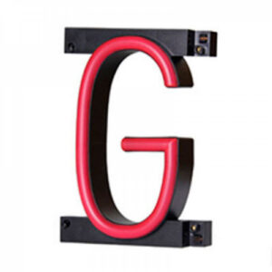 Fotografia da Letra LED neon g largura 100 mm altura 161 mm profundidade 38 mm