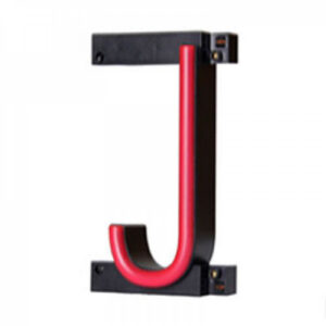Letra LED neon j largura 74 mm altura 161 mm profundidade 38 mm