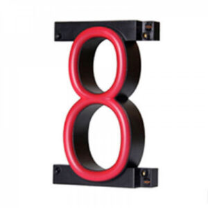 Número LED neon 8 largura 90 mm altura 161 mm profundidade 38 mm