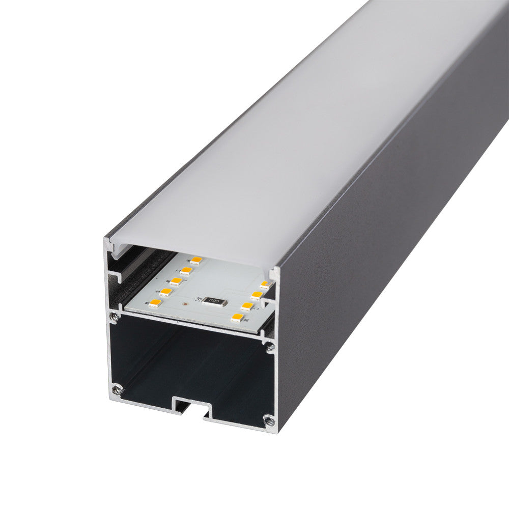 Luminária linear LED conectável de 45 W, 4.500 lm, 180 cm, CCT (temperatura de cor ajustável), driver Lifud, de superfície/suspe - Image 6