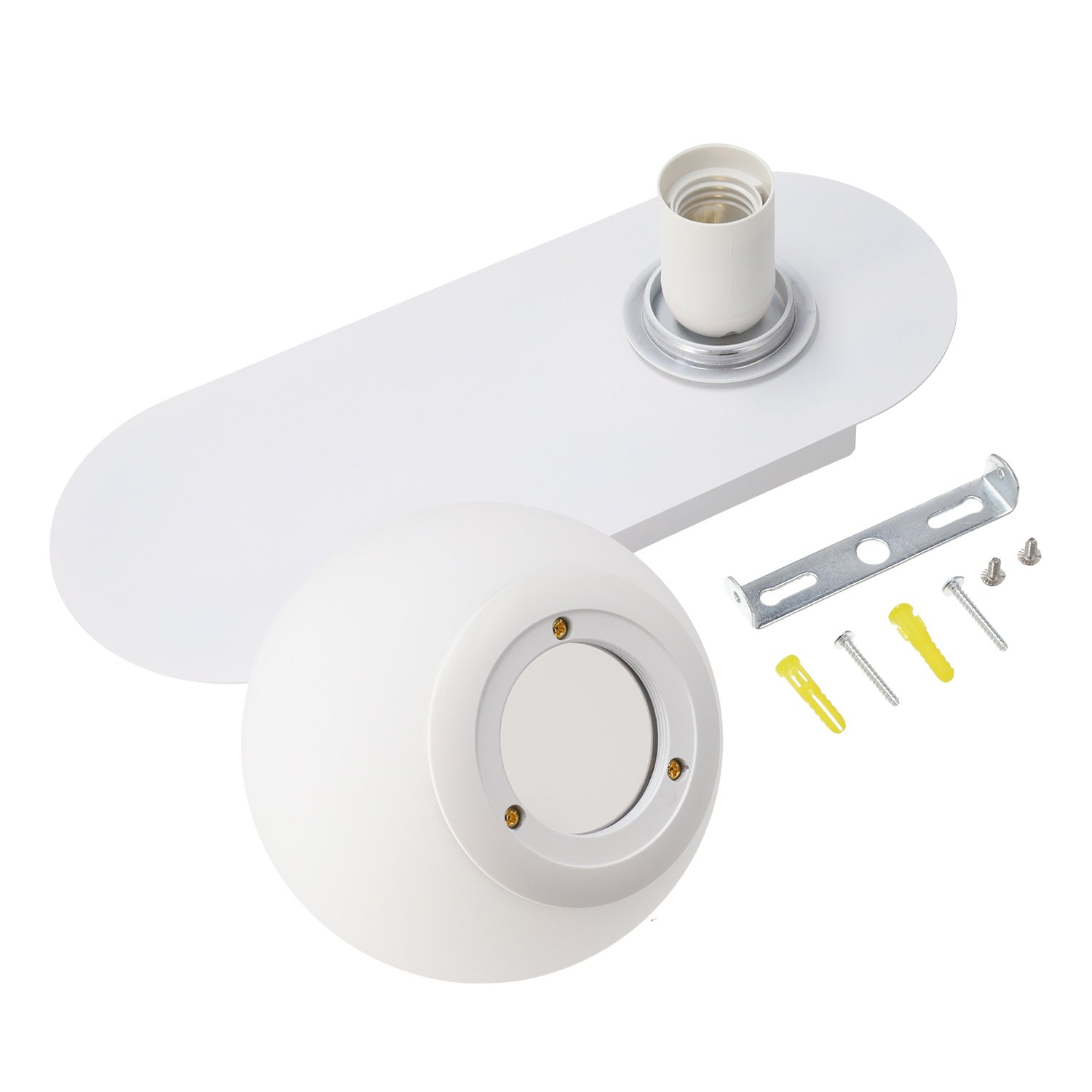 Arandela com esfera de cristal "Glow", branco - Image 5