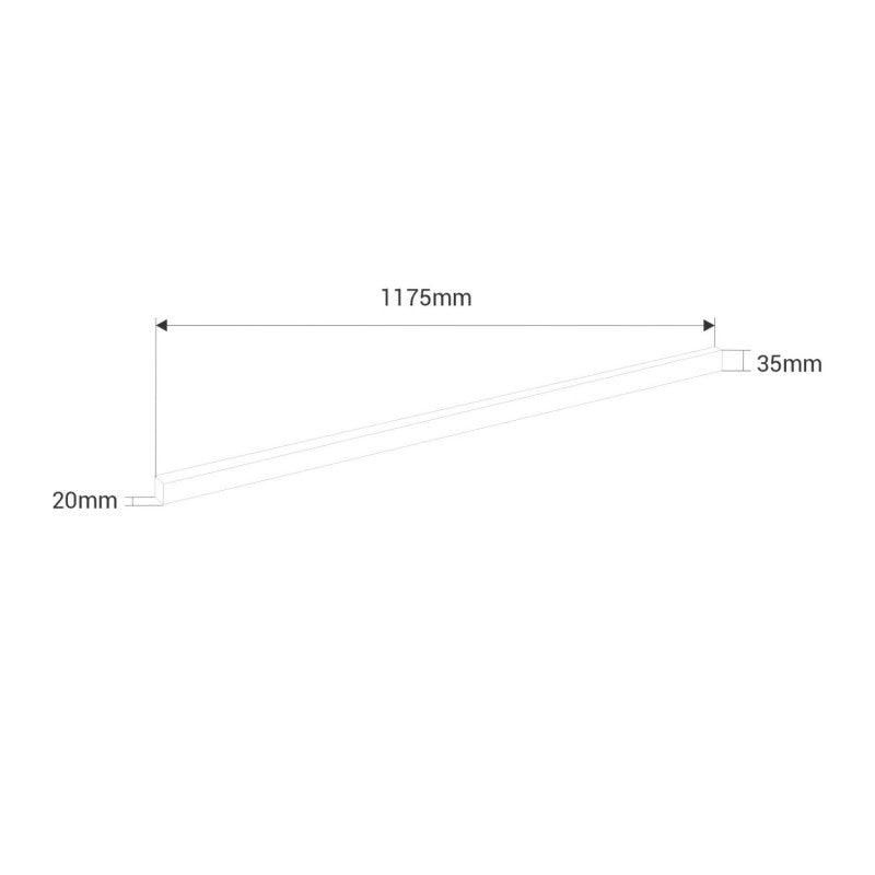 Fita LED tipo colmeia, 15 W, 117,5 cm, 110 lm/W, 220 V AC, branco frio - Image 4