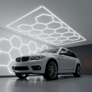 Fotografia da Lâmpada LED hexagonal - 6000 K - 14 hexágonos 56 cm + retângulo 500 cm