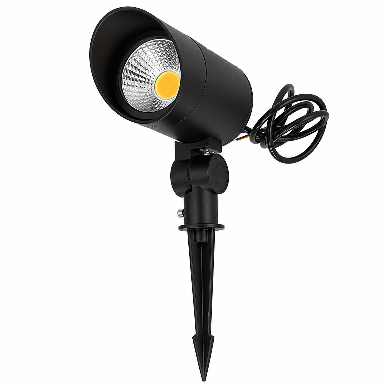 Foco de jardim LED COB de 24 W, 2160 lm,, com ponta, 40.000 horas de vida útil, acabamento preto - Image 6