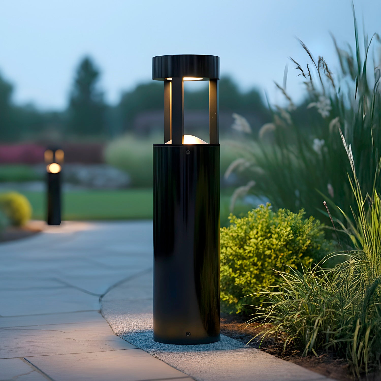 Fotografia da Luminária LED exterior Al Marj 60 cm 10 W 220 V AC 3000 K preto