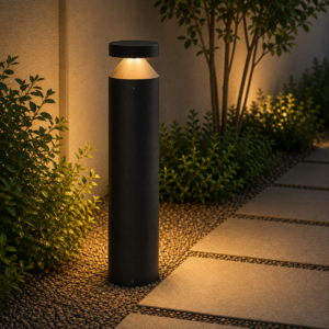 Fotografia da Luminária LED exterior de 60 cm, 20 W, chip OSRAM, 220 V AC, IP65, 2700 K, preto