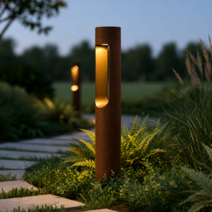 Fotografia da Luminária LED externo "Medinipur" 60 cm 10 W 220 V AC 3000 K marrom óxido
