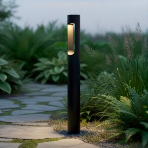 Fotografia do Sinalizador LED exterior Fredericksburg 90 cm 10 W 220 V AC 3000 K preto