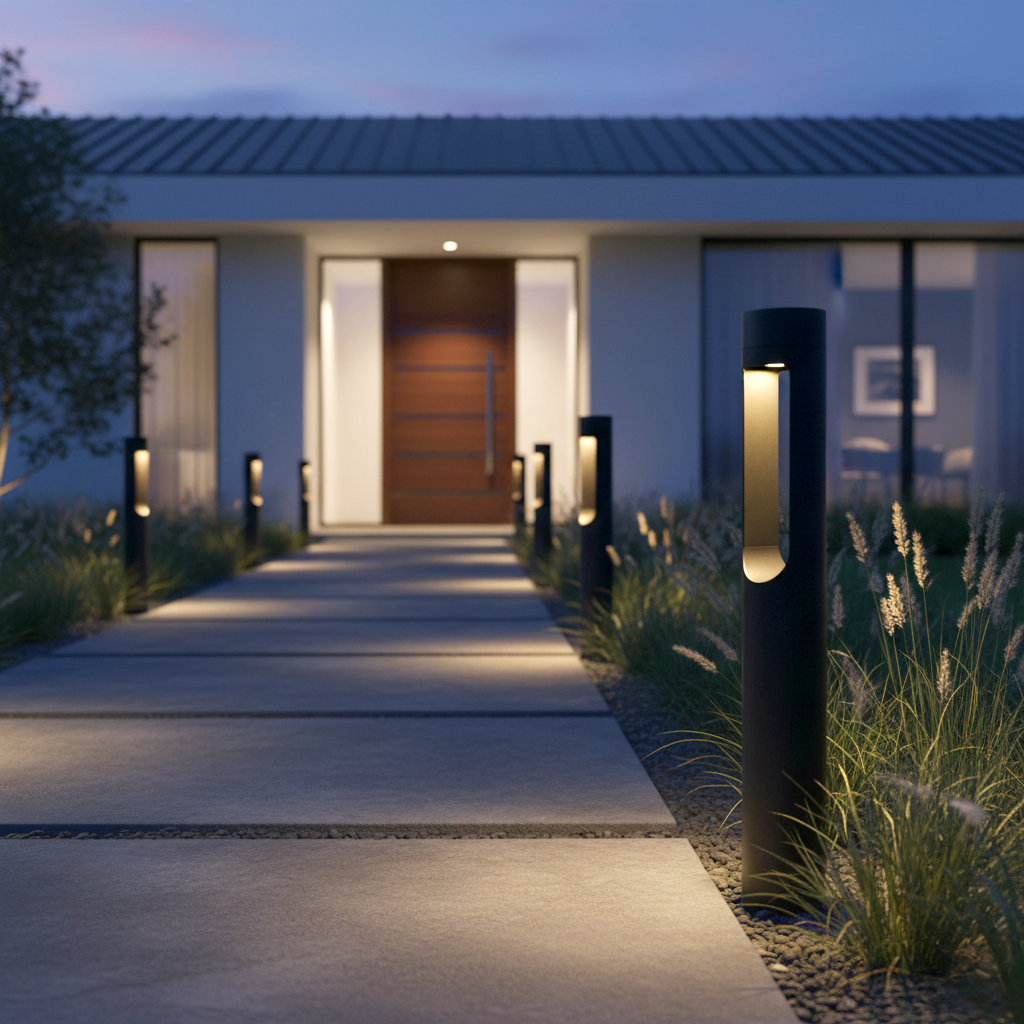 Sinalizador LED exterior "Fredericksburg" 90 cm 10 W 220 V AC 3000 K preto - Image 5