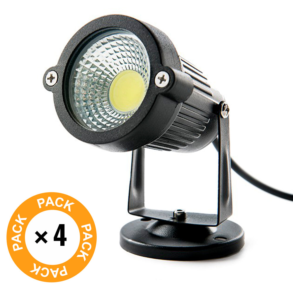 Conjunto de 4 focos LED para jardim 5 W 450 lm - Image 2