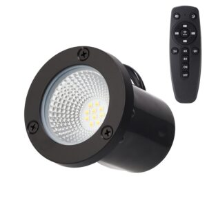 Fotografia do Projetor LED encastrado de 5 W para jardim, IP65, CCT (cor da luz ajustável), comando à distância