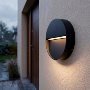 Fotografia da Luminária de parede exterior circular LED de 7 W, IP54, 2700 K