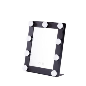 Fotografia do Espelho de maquilhagem iluminado LED 4200 K 25 × 29 cm preto