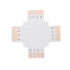 Conector solda + fita LED LED RGB 10 mm